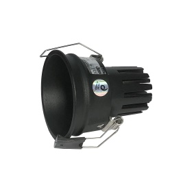 DM206326  Bania 15 Powered by Philips 15W 1350lm 3000K 36° Engine, 350mA,Black,Fixed Recessed Round Spotlight,IP20.